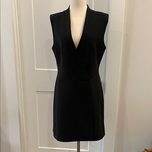 BCBGMaxAzria Caryn Black V-Neck Mini Dress/Vest
